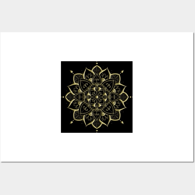 Gold Mandala 4 Wall Art by annalisaamato